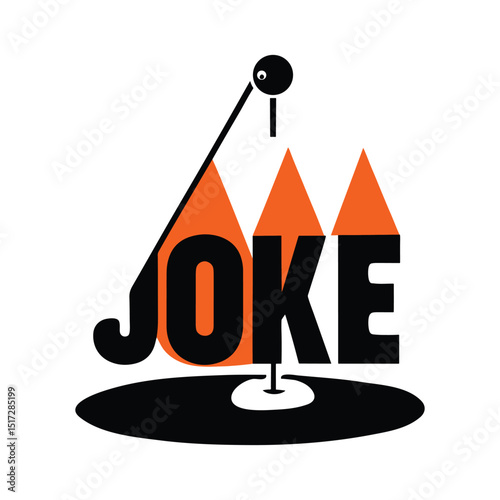 Joke Time Stand-Up Comedy Illustration