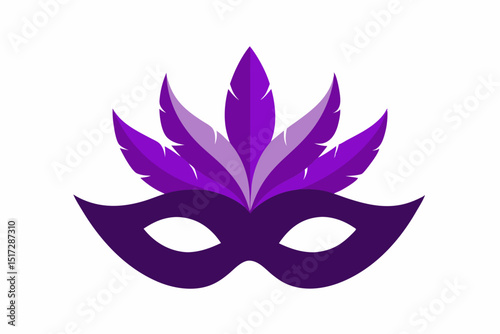 carnival mask isolated on white