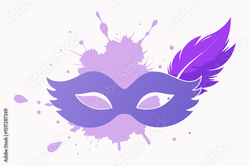 carnival mask vector illustration