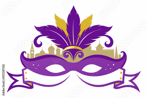 carnival mask vector illustration