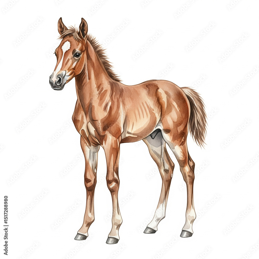 Obraz premium horse isolated on white background