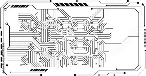 Seamless electronic circuit. 