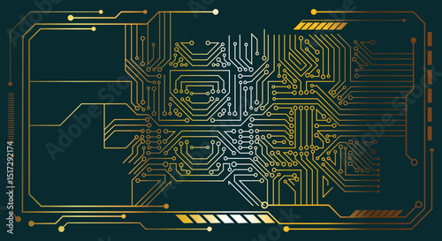 Abstract technology background , circuit board pattern. Vector illustration.