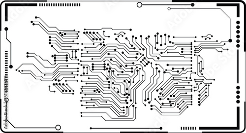 Digital technology seamless pattern. Seamless electronic circuit. Abstract technology background , circuit board pattern