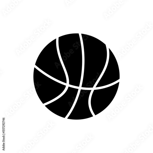 Basketball icon symbol for apps and websites. Basketball ball sign and symbol