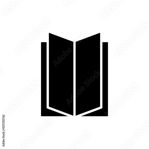 Book icon symbol for apps and websites. open book sign and symbol. ebook icon
