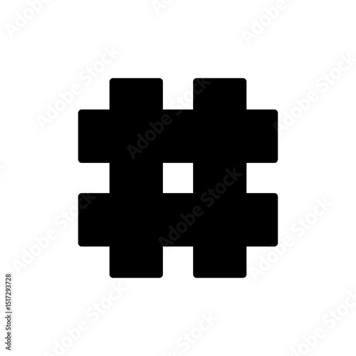 Hashtag icon symbol for apps and websites. hashtag sign and symbol