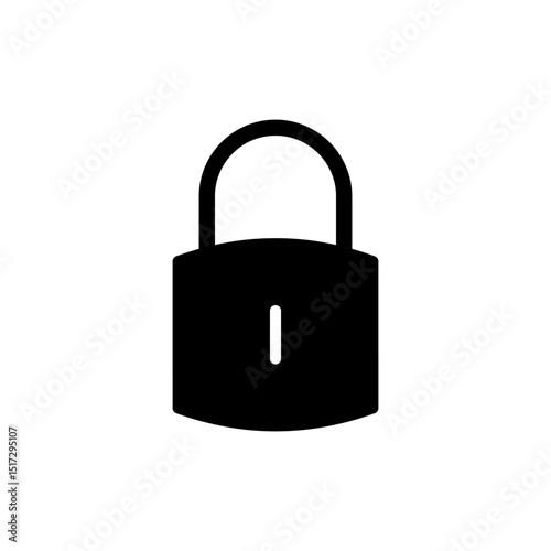Lock icon symbol for apps and websites. Padlock sign and symbol. Encryption icon. Security symbol