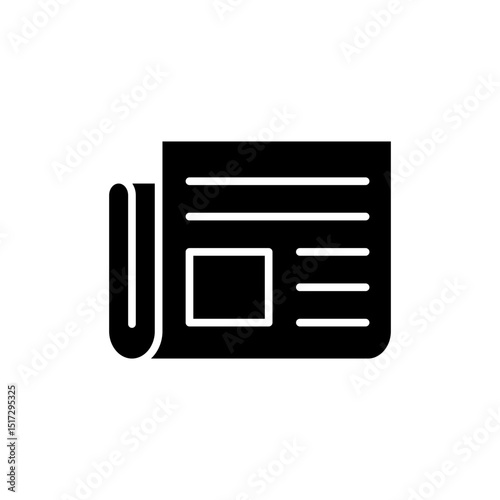 Newspaper icon symbol for apps and websites. news paper sign and symbol