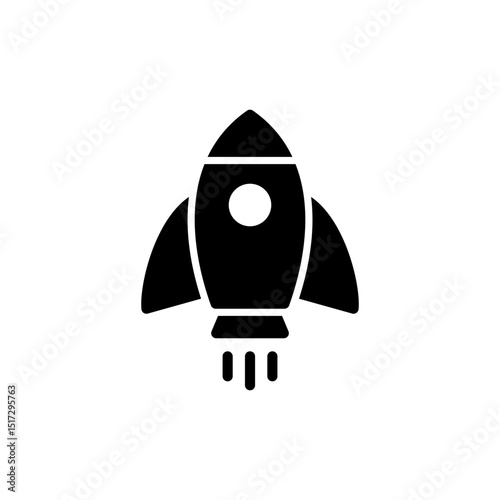 Rocket icon symbol for apps and websites. Startup sign and symbol. rocket launcher icon