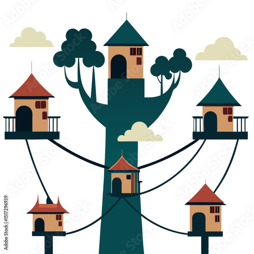 Enchanted Treetop Village Whimsical Homes Amongst the Branches