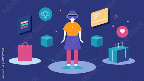 Augmented Reality Zones Designated areas featuring AR displays where shoppers can try out virtual outfits or tech by simply standing in front of a screen.