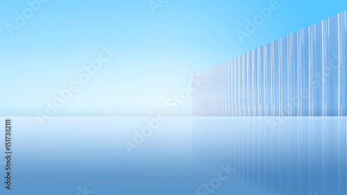 Blue and simple space scene car advertisement background image