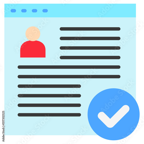 Full Access flat color, mini illustration icon. use for modern concept, print, UI, UX kit, web and app development. Vector related to account management, ecommerce, banking and finance.