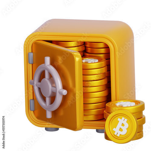 Bitcoin 3D Icon