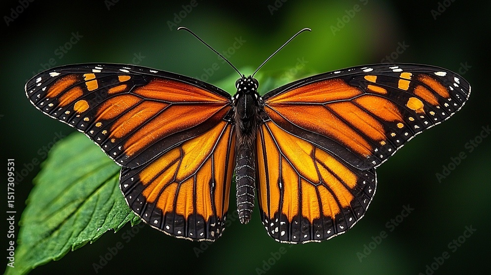 Fototapeta premium Beautiful monarch butterfly