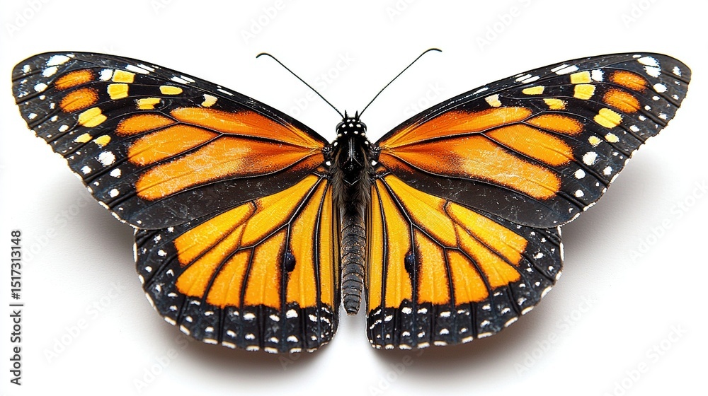 Fototapeta premium Beautiful monarch butterfly