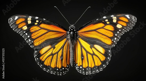 Beautiful monarch butterfly
