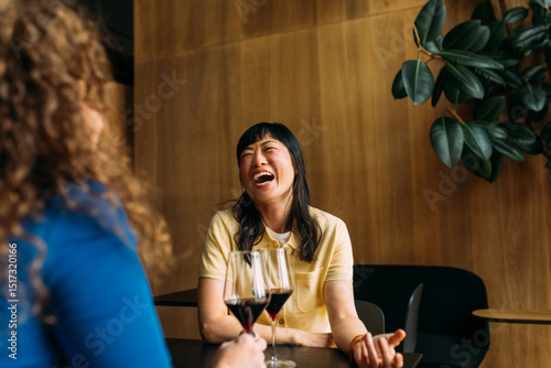 Laughing with friend