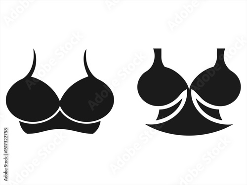 booby sihouette black vector bundle