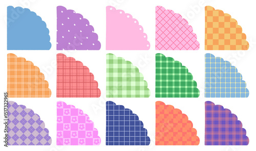 Corner illustration lace pattern background