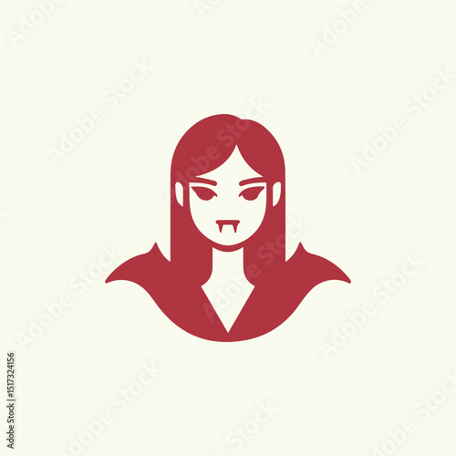 Vampire girl logo