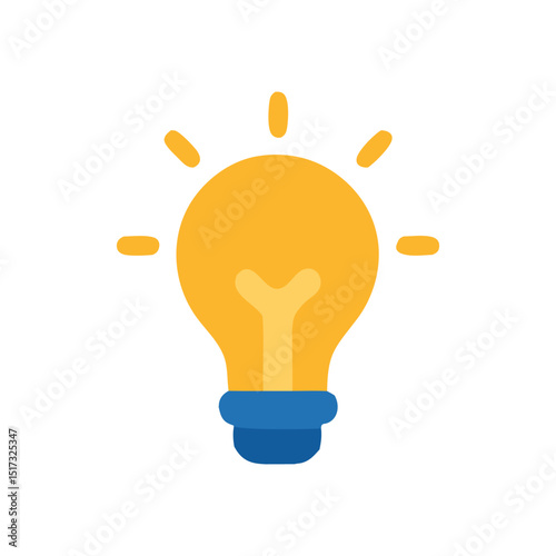Illuminating Ideas: A Bright Light Bulb Symbolizing Innovation and Creativity