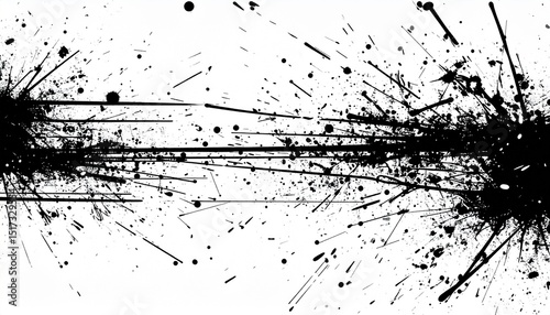 Grunge Line Splatter Texture – Abstract Paint Splash Background