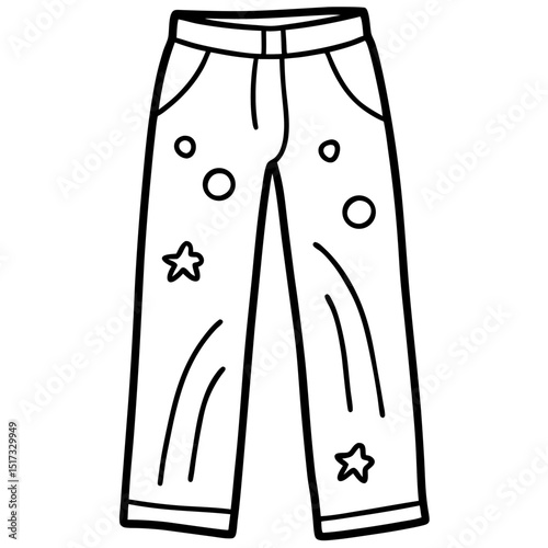 Harajuku Rainbow Doodle Pants