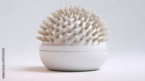 Unique White Scalp Massager Brush for Hair and Head Stimulation