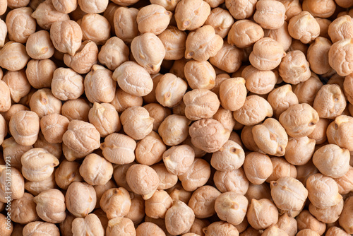 Organic chickpeas texture background
