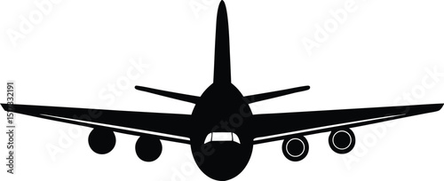 plane silhouette, aroplane vector