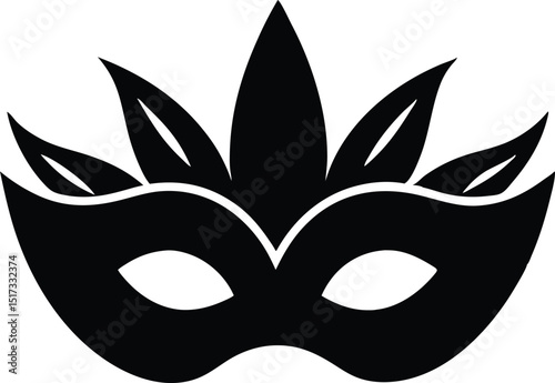 carnival mask isolated vector