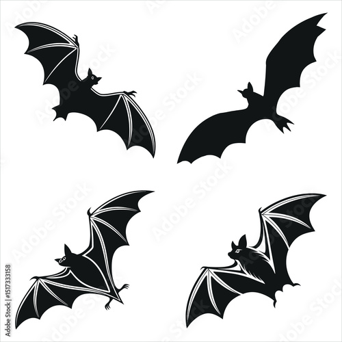 Vampire Bat Shadow Icon Pack