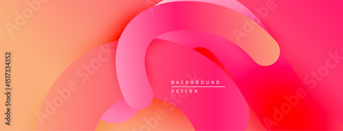 Abstract fluid shapes, vibrant pinks, oranges create modern background. Smooth gradients suggest movement, depth. Design feels energetic, playful.