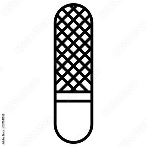 Nail file outline icon