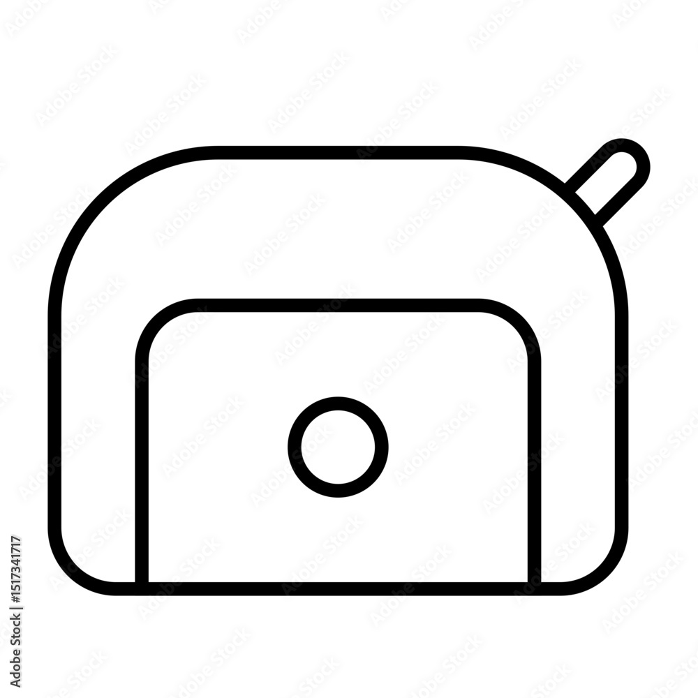 Beautician bag outline icon Beautician bag outline icon