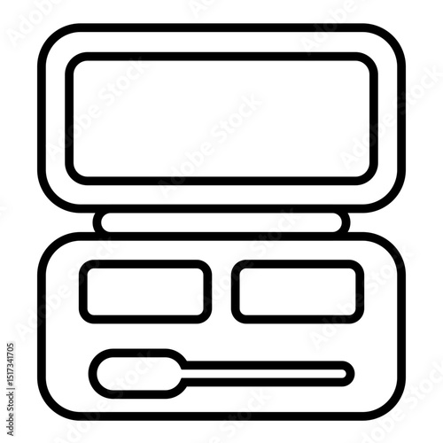 Eyeshadow outline icon