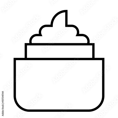 Cream outline icon