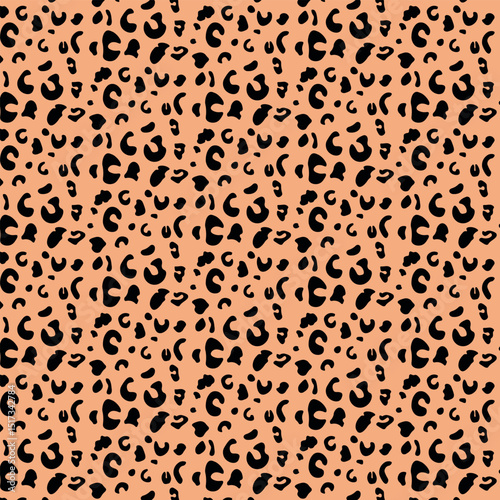  A soft, pastel orange that gives a feminine, delicate touch to the leopard print, while keeping a natural palette.