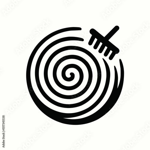 An arrow striking the bullseye of a dartboard, symbolizing business success and accurate goal achievement