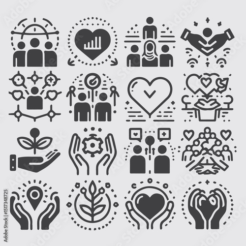 "Accounting Icons Set: Vector Finance & Bookkeeping Symbols"