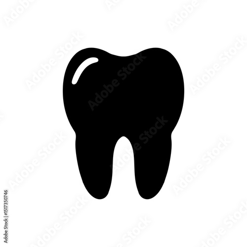 tooth logo, tooth icon on transparent background