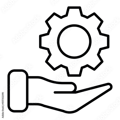 Service sign symbol vector flat icon