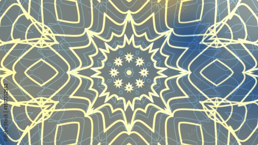 Motif géométrique abstrait, nuances dorées et grises