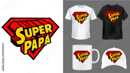 super dad Father's Day vector design super papaá