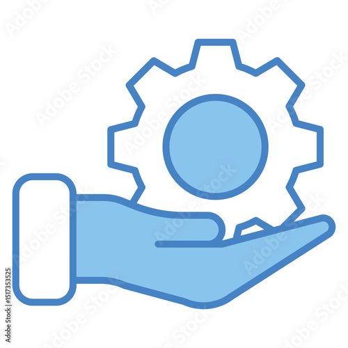 Service sign symbol vector flat icon