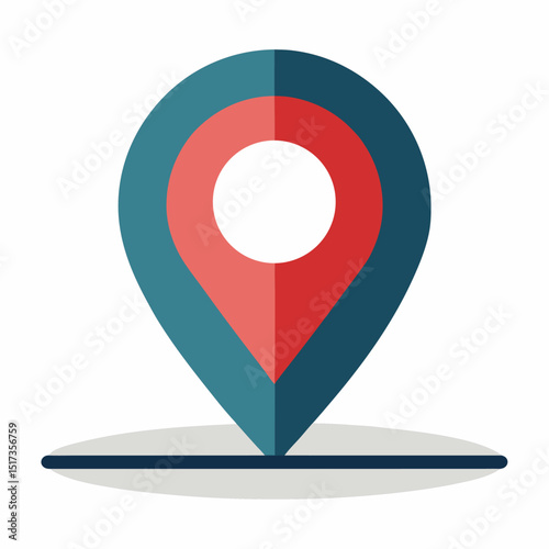 Location icon vector on white background