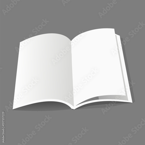 Open book vector illustration