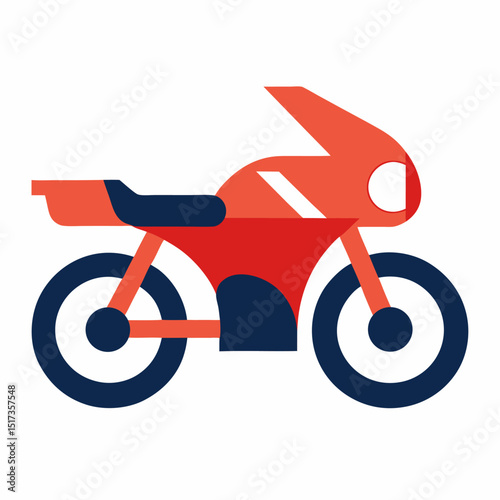 Transportation icon design. Motorcycle vector illustration on white background
